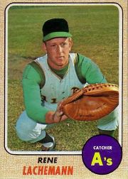 1968 Topps Baseball Cards      422     Rene Lachemann